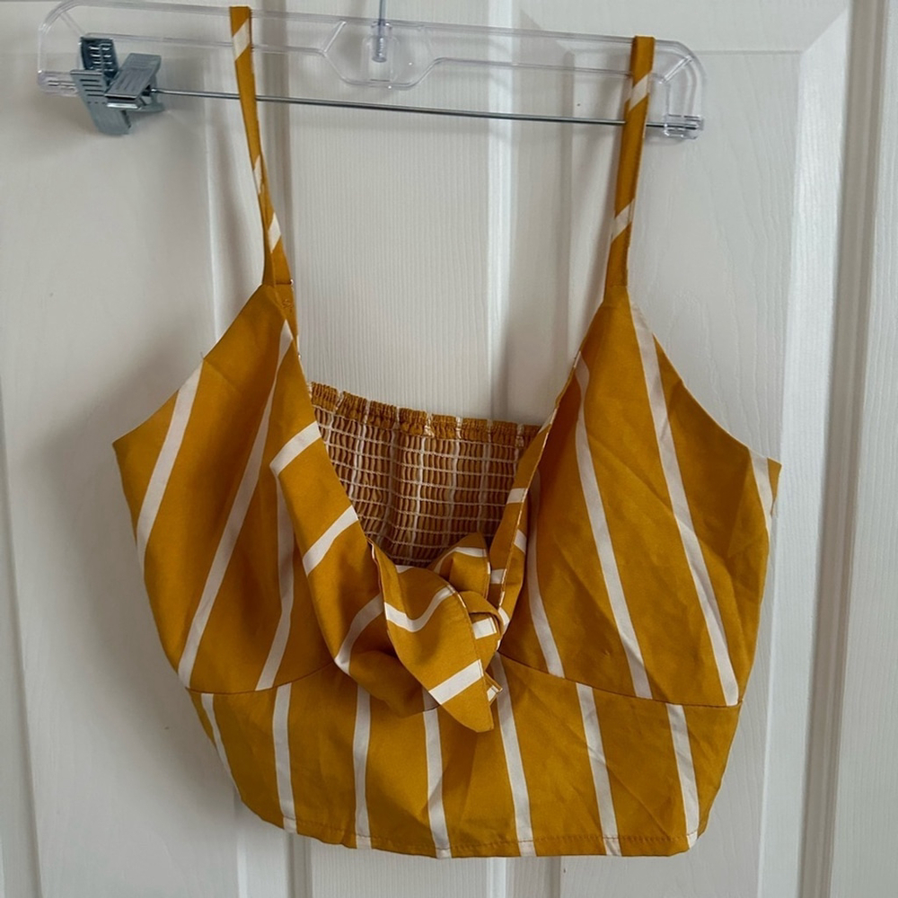 Yellow mini skirt set XL - Picture 7 of 9